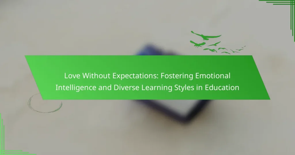 Love Without Expectations: Fostering Emotional Intelligence and Diverse Learning Styles in Education