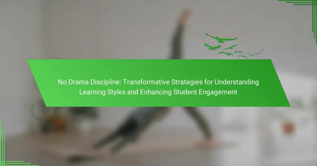 No Drama Discipline: Transformative Strategies for Understanding Learning Styles and Enhancing Student Engagement
