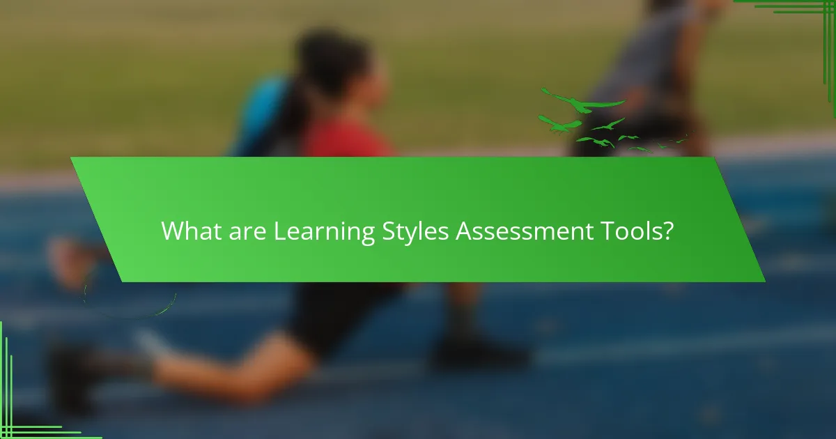 What are Learning Styles Assessment Tools?